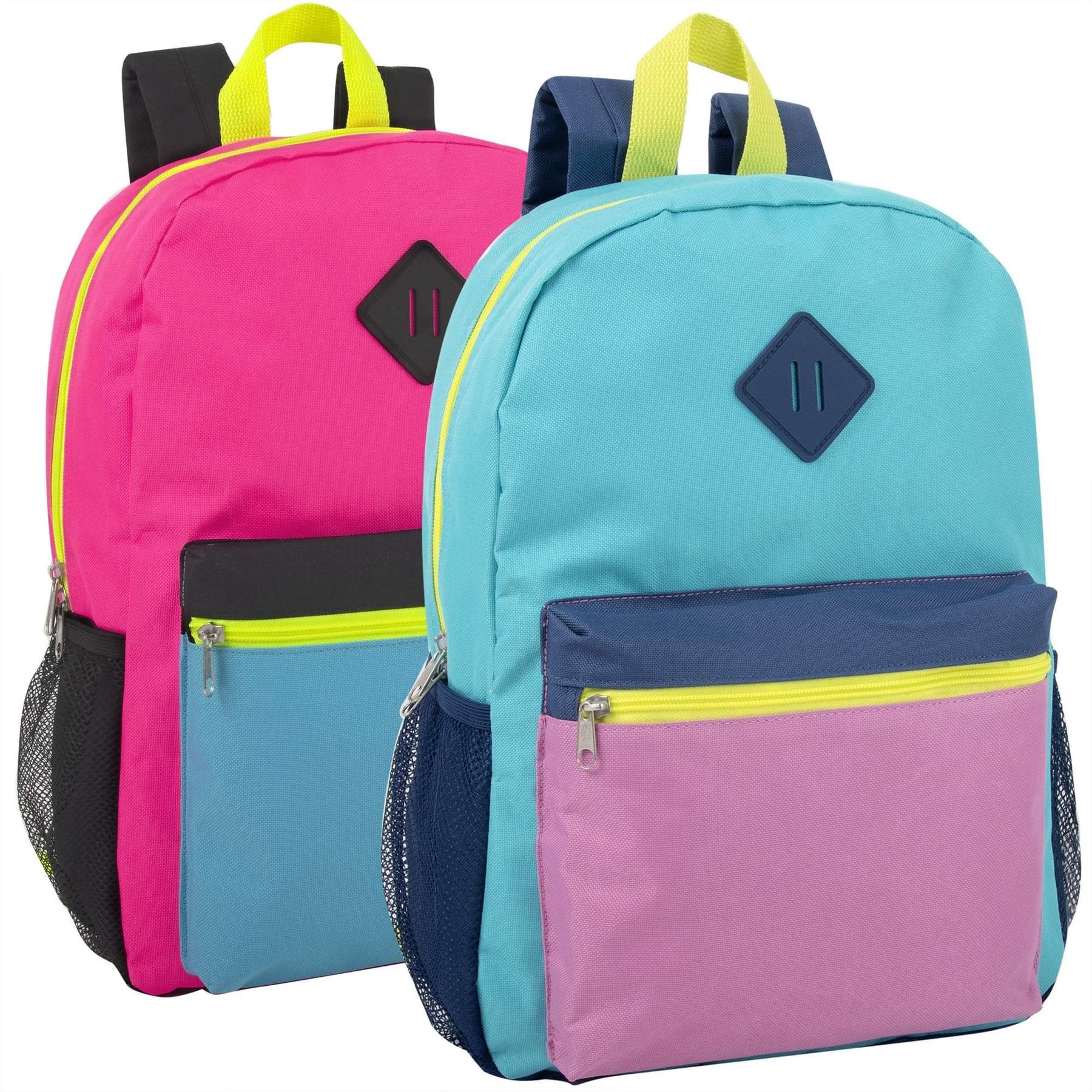 16 Inch Multicolor Backpack With Side Pocket – Girls – SMA Online ...