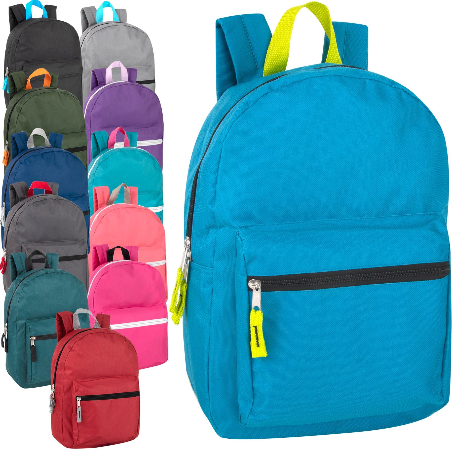 15 Inch Basic Backpack – Unisex – Purple – SMA Online Shopping & More